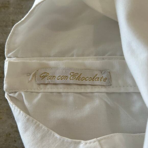 Pan Con Chocolate White Special Occasion Dress | Toddler 2T - Picture 4 of 7